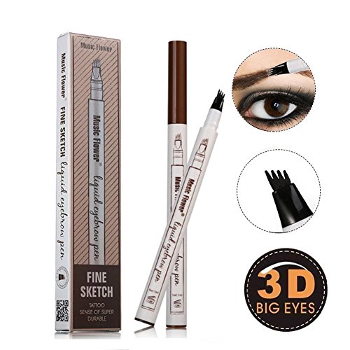 Scontato Penna Tatuaggio Sopracciglio Con 4 Tip Marrone Eyebrow Definerbrow Wiz Impermeabile Matita Per Sopracciglia Brow Gel Per Occhi Trucco