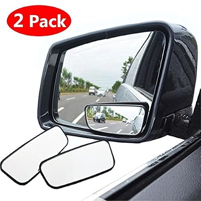 Skybaba Voiture Lot de 2 Rétroviseurs Extérieur d'Angle Mort Auto Rétroviseurs Aveugle Miroir d'Angle Mort Grand Angle Réglable Blind Spot Mirror