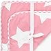Twin Pack Hooded Towels, White with Pink Stars Hood