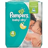 Pampers Baby-Dry Nappies Size 4 (7-18 kg or 8-16kg) - Economic Pack Of 174 Nappies