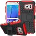 Produktbild Samsung Galaxy S6 Edge Outdoor Backcover, Conie Mobile Defender Rückschale, Robuste Schutzhülle Extra Schutz Case, Aufstellfunktion, Baustellen Hülle