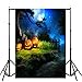 Produktbild VEMOW Heißer Halloween Backdrops Kürbis Vinyl 3x5FT Laterne Hintergrund Blackout Fotografie Studio 90x150cm(Mehrfarbig, 90x150cm)