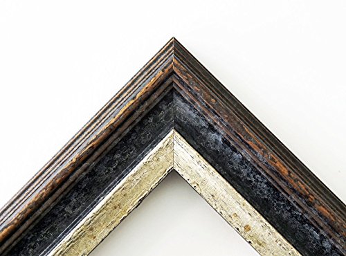 Spiegel Wandspiegel Badspiegel Flurspiegel Garderobenspiegel – Über 200 Größen – Trento Schwarz Silber 5,4 – Größe des Spiegelglases 50 x 70 – Wunschmaße auf Anfrage – Antik, Barock - 3