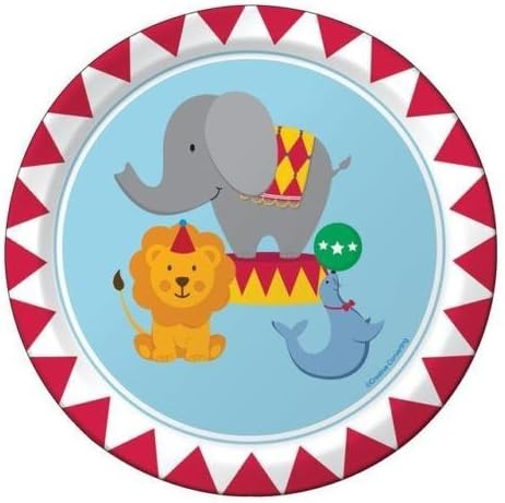 Creative Party Circus Time! Paper Party Lunch Plates (8 Pack)