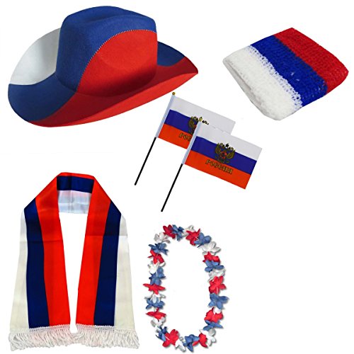 Sonia Originelli Fan-Paket-1″ Russland WM EM Fußball Fan Anfeuern Party Farbe SET XXL