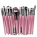 Makeup Brush,Fortan 20pcs/set tools Make-up Toiletry Kit Wool Make Up Brush Set (Black)