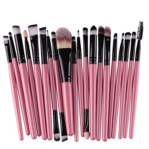 Makeup Brush,Fortan 20pcs/set tools Make-up Toiletry Kit Wool Make Up Brush Set (Black)
