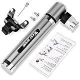 Mini pompa per bicicletta 160PSI, bici portatile pompa aria con kit di montaggio ad alta pressione leggero Fits Presta Schrader di mano pompe per MTB Road Bikes