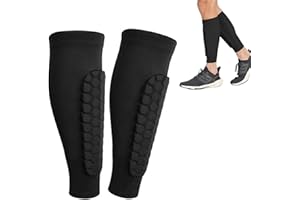 jatimdotin 1 Paire de protège-Tibias de Football, Ski Shin Guards, Confortable et Résistant aux Chocs, Manchon de Protection des Mollets pour Équipement De Protection Ski, Sport, Football