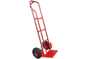 MODERN GROUP Sack Truck Trolley with Pneumatic Tyres 650Ibs, Heavy Duty Trolley On Wheels With Large Toe Plate, Tyre Protection Plate, Hand Truck Multi Purpose Barrow Sack Hand Truck