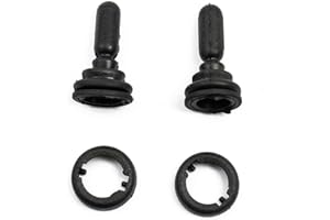 ZiStarlilife Manual Door Wing Mirror Adjuster Knob Set For Ford For Fiesta MK6 2001-2006 Black Rocker Switch, OEM 1507431 6S61 17B718AA, Left Right Side Compatible Replacement Part