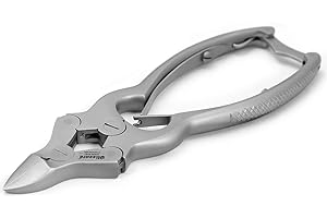 Toenail Clippers by Blizzard - Podiatry Tool German Forged - Cantilever Nail Nippers to Cut Thick Toe Nails - Hospital Grade (Double Spring 15cm)