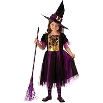 Disfraz De Bruja Para Niña Con Vestido De Terciopelo Azul, Sombrero, Varita Y Bolsa De Dulces – Perfecto Para Halloween, Carnaval Y Cosplay En Tallas 4 A 14 Años