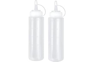 Bottiglie di plastica da 360 ml per condimenti con tappo a torsione, 3 colori, contenitori per ketchup, senape Mayo, salsa piccante, olio d'oliva e