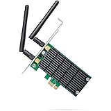 TP-Link Carte WiFi Archer T4E, PC PCI Express (PCIe) AC 1200 Mbps, 5 GHz/2,4 GHz, Antennes détachables, Beamforming, MIMO 2×2