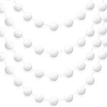 Perlenkette Weihnachtsbaum Deko 10 Meter - Himmelblaue Perlengirlande 8mm