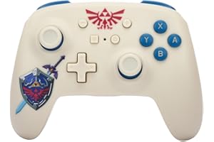 Manette sans fil PowerA pour Nintendo Switch, modèle OLED et Nintendo Switch Lite, accessoire de jeu, manette de jeu, manette Bluetooth, sous licence officielle - Zelda: Sworn Protector