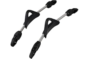 Sandyseptember Lot de 2 sangles à ressort en acier inoxydable antidérapantes pour palmes Cressi Mares (L noir)