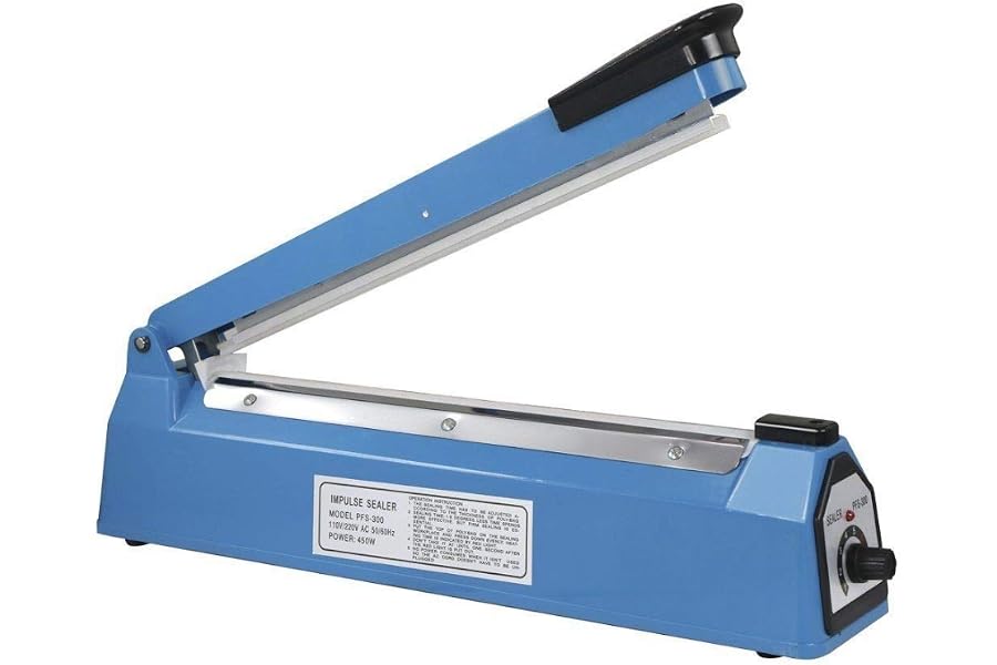 TEMPO DI SALDI Máquina selladora en caliente para bolsas y bolsas 300 mm Selladora de plástico