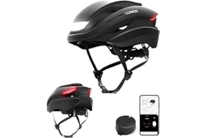 Lumos Casco ultra intelligente | casco da bicicletta | anteriore e posteriore (LED) | indicatori di direzione | luci freno | connessione Bluetooth | adulti: uomo donna
