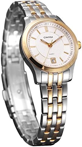 Comtex Ladies Watch Two Tone Stainless Steel Watch for Women