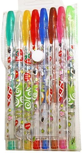 2 Lots of 8 perfumed ink glitter pens pierre-cedric