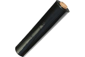 MAGNET-KAUF Rouleau de film étirable noir pour meubles - 23 microns - Largeur : 500 mm - Longueur : 300 m - Pour palettes