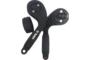 TUFF LUV Double Cycling Bike Outfront Handlebar Twin Mount for Garmin Edge (All) & GoPro Camera