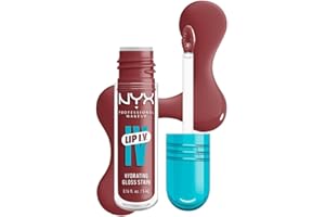 NYX Professional Makeup Gloss e Tinta Labbra Idratante 2in1, Idratazione fino a 12H, Con Vitamina B12 e Magnesio, Lip IV Hydrating Gloss Stain, Tonalità: 02 Hydra-Honey