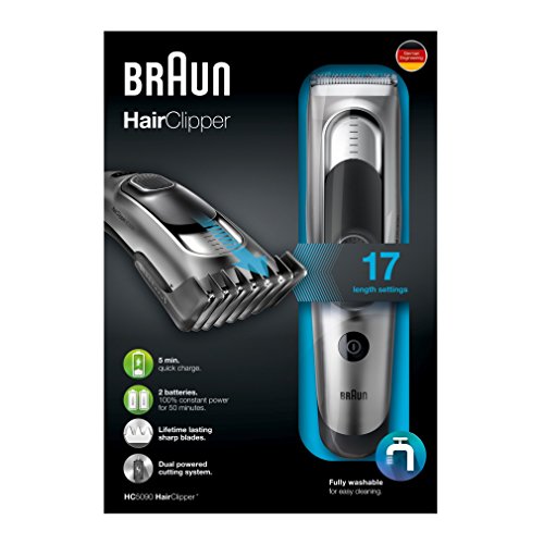 Braun Haarschneider HC5090, Langhaarschneider, einsetzbar als Trimmer, schwarz - 7