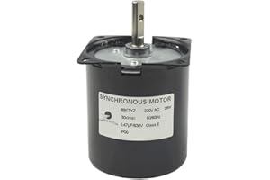 CHANCS 68KTYZ 220V 30RPM Par de torsión 14Kgf.cm CW/CCW Motor de Engranajes síncronos de imanes permanentes