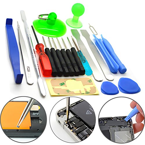 Price comparison product image SAWAKE 22 in 1 Repair Opening Tool Kit Screwdriver Set for iPhone 6 / 6s / 6plus / 6s plus,  Samsung Galaxy S6, BlackBerry Bold 9780,  BlackBerry Bold 9700,  BlackBerry Curve 9300,  HTC Desire Z,  HTC Wildfire