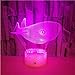 Produktbild Kreative 3D Wal Nachtlicht 7 Farbe Blinkende Acryl Usb Ladegerät Riss Basis Led Neben Lampe Weihnachtsgeschenk Für Kinder Remote Switc