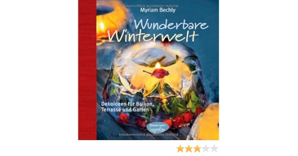 Wunderbare Winterwelt Dekoideen Fur Balkon Terrasse Und Garten Amazon De Myriam Bechly Ba Cher