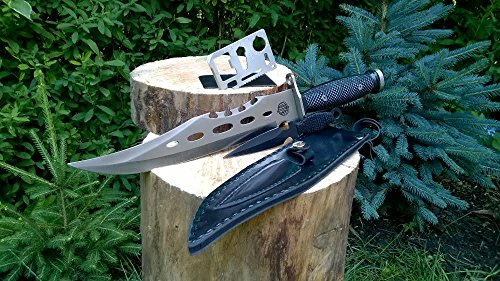 36cm CANADA „Forrest Ranger 2th.“ Mega Bowie- Jagd- Outdoor- Survival- Messer incl. Dolch Beimesser incl. 12in1 Survival-Card - 2