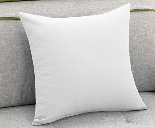 WOLTU KB5119ws , Kissenbezug Kissenhülle 100% Baumwolle , Sofakissen Dekokissen Bezug , Kopfkissen Hülle Bezüge , 80x80 cm , Weiß