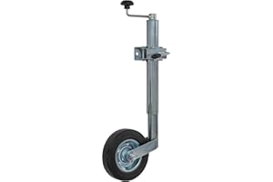 Andes Heavy Duty 48mm Split Clamp Jockey Wheel Wind Up Trailer Stand