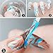 Perfect Summer Peel Off Liquid Base Coat Nail Skin Cream 15ml + 5PCS Nail Sponge Stamper + Stainless Steel Nipper Bent Tweezers + 10PCS Nail Strip Tape Nail Art Manicure DIY Tools