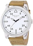 Mike Ellis New York Herren-Armbanduhr XL PETROL Analog Quarz Leder SL4318/1
