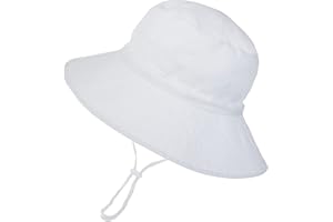 ISIYINER Cappello da Sole per Bambini Ragazze Regolabile Cappello Estivo Anti-UV Tesa Larga Berretto Estivo per Viaggio Nuoto Spiaggia Piscina