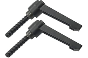 Anawakia 2 piezas de palanca de sujeción, rosca exterior M10, acero inoxidable, mango ajustable, palanca de apriete con rosca exterior (60 mm)