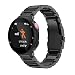 Produktbild Altsommer Armband 22.4mm für Garmin Forerunner 220 230 235 630 620 735 Luxus Edelstahl Edelstahl Replacement Wrist Strap Band Armbänder mit Metallschließe für Damen Herren,Gold (Schwarz)