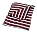 Baroo Striped Knitted Blanket (Blue/ Red/ White)