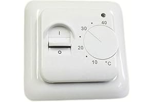 CALORIQUE Termostato Eléctrico de Calefacción Bajo Suelo BTC70 Interruptor de Encendido/Apagado Sensor de Temperatura del Suelo 3 m