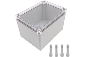 Tiardey Elektronik vattentät IP67 förseglad ABS-plast gör-det-själv kopplingsbox transparent låda - 150 x 200 x 130 mm
