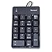 Produktbild Freude USB-Nummernpad 18 Schlüssel Mini Berechnung Nummer Tastatur Draht Accounting Finanzielle kleinen Tastatur für Desktop Computer PC Notebooks – Big Print Buchstaben