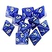 Produktbild MagiDeal 10pcs / Set 8 mit Seiten Mehrseitige Würfel D8 polyedrische Würfel für Party Tischspiele Brettspiel - Blau