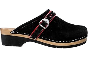 ESTRO Sabots Femme en Cuir Chaussures Hôpital Mules Femmes Sabots Orthopédiques CDL05