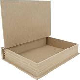 Berrinstore B&uuml;y&uuml;k Boy Ahşap Kitap Kutusu, 35x25 cm, Tek Ebat