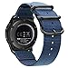 Produktbild Fintie Armband kompatibel mit Galaxy Watch 46mm/ Gear S3 Frontier/Gear S3 Classic/Huawei Watch GT - Premium Nylon Uhrenarmband verstellbares Sport Ersatzband mit Edelstahlschnallen, Marineblau